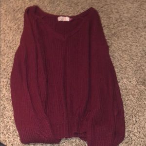 off shoulder long sleeve